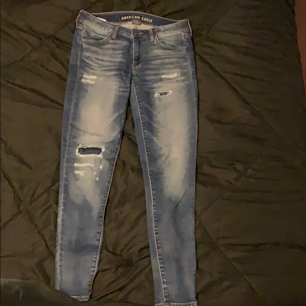 Brand new blue jeans